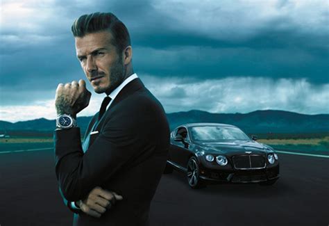 David Beckham smoulders for Breitling for Bentley 